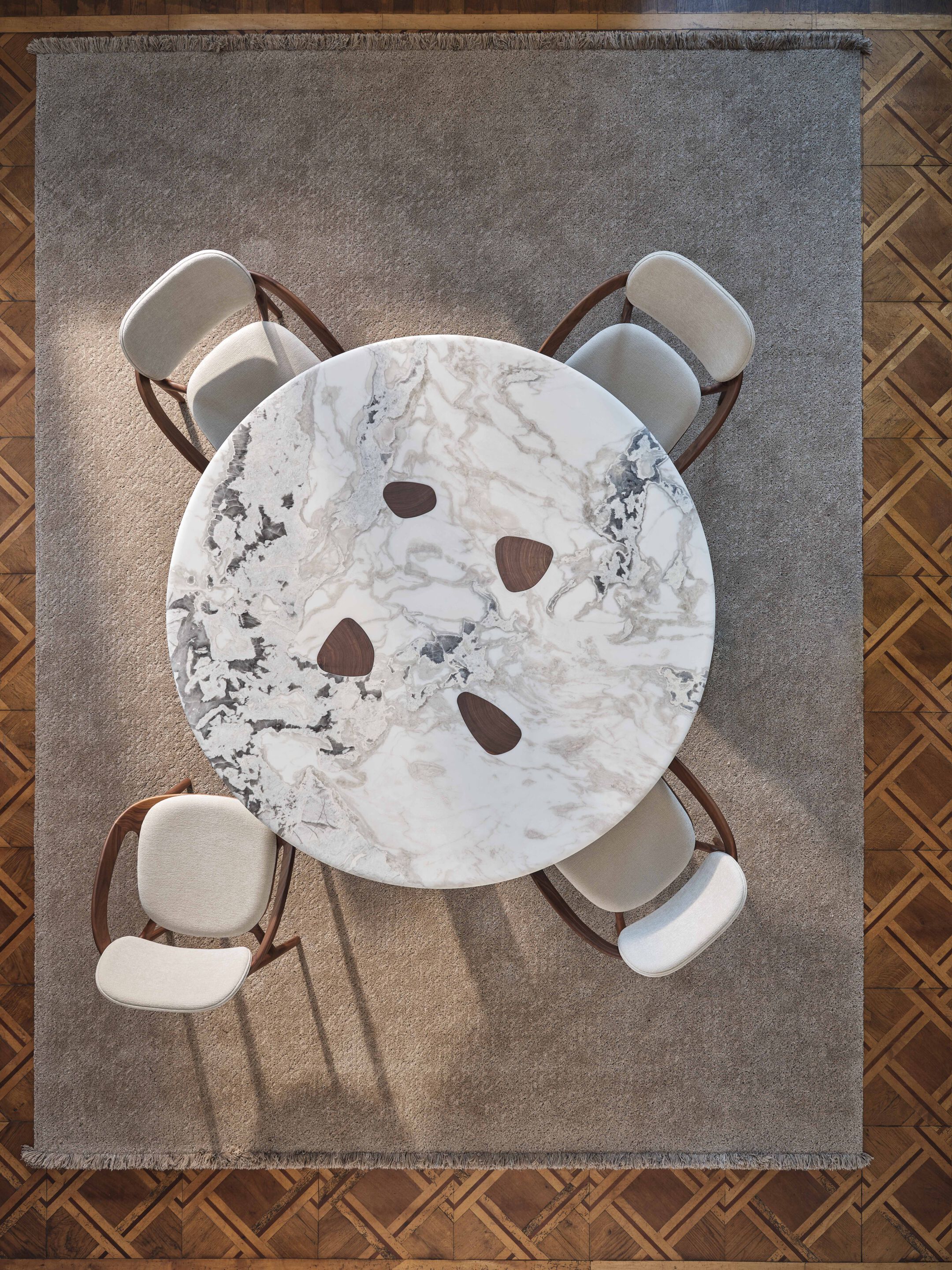 Круглый мраморный обеденный стол Porada двадцать четыре ARCH-00051855 - Вид №3