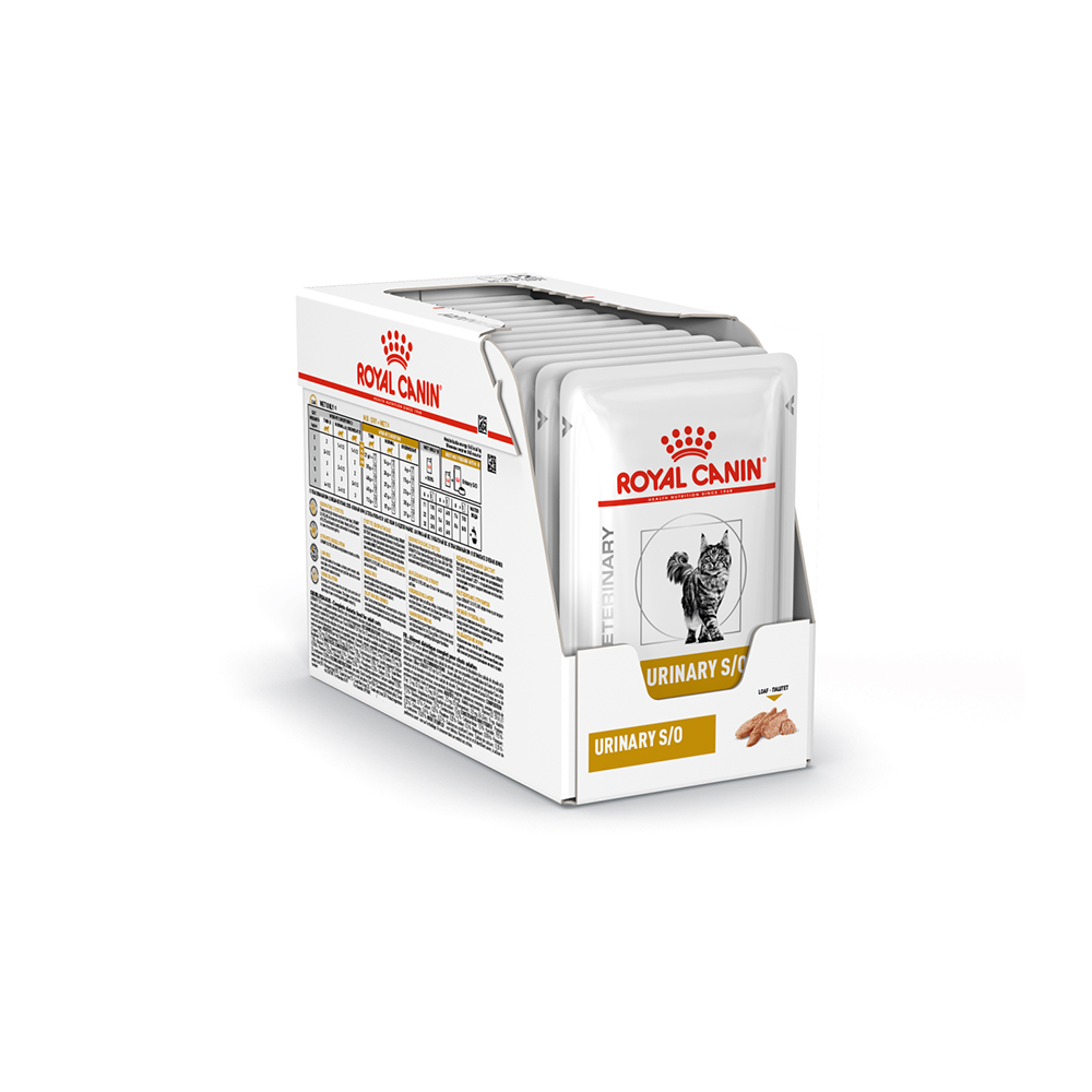 ПР0048732 Корм для кошек Vet Diet Urinary S/O при лечении МКБ, цыпленок (паштет) пауч 85г ROYAL CANIN  - Вид №9