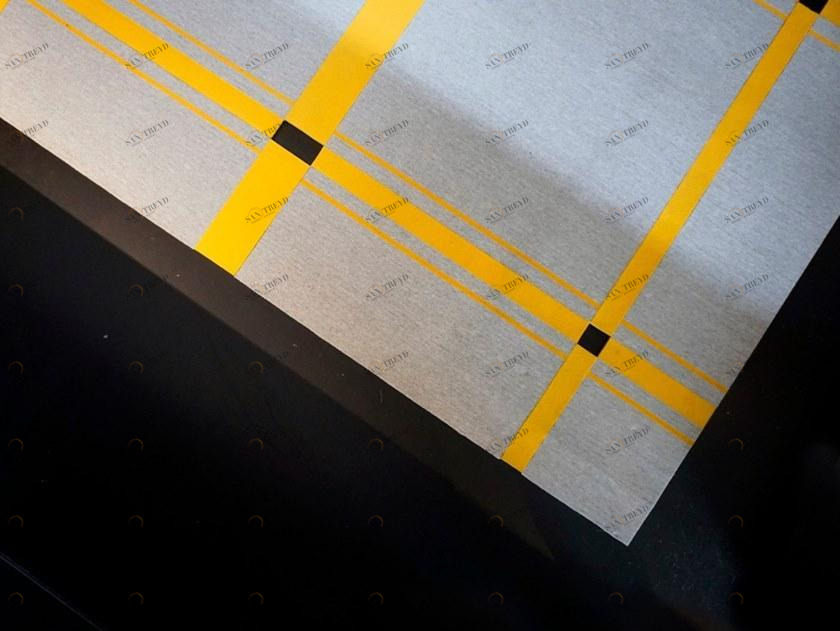 BUXKIN Ковер из шерсти ручной работы с рисунком Stripes sun-id-1378027