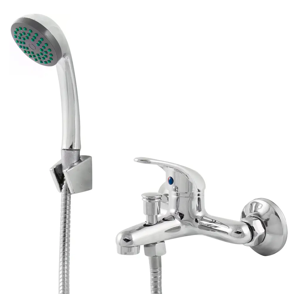 Смеситель для ванны Пенза однорычажный с лейкой и шлангом цвет хром Santreyd STLM-2187422