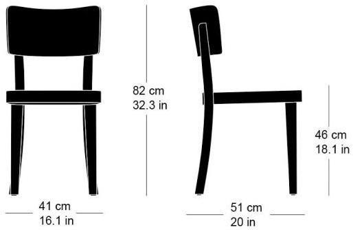 horgenglarus Стул из массива дерева с открытой спинкой  1-180  - Вид №10