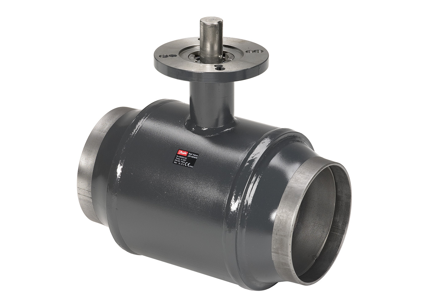 Danfoss JiP Premium WW под приварку с фланцем под ручной редукторный привод или электропривод JIP Premium WW Кран шар Ду200 Ру25 б/пр 065N0157G 