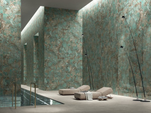 Пол / керамогранит с мраморным эффектом