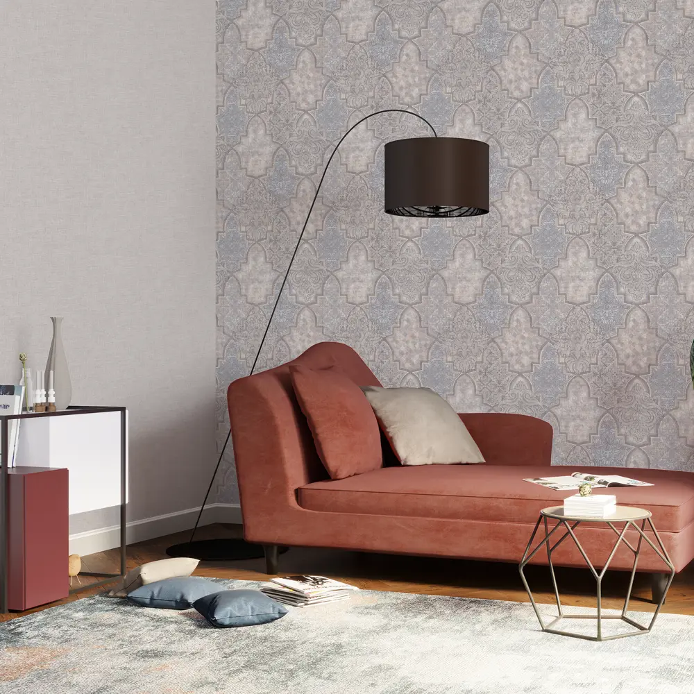 Обои флизелиновые Палитра Marrakech серо-синие 1.06 м PL71518-26 82912566 STLM-2001800 - Вид №3