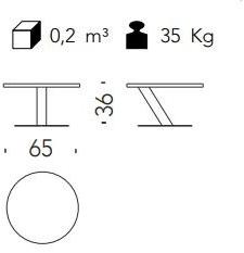 Moroso Стол сервисный из стали круглый Pipe sun-id-1389278 - Вид №13