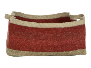 Корзина из мешковины