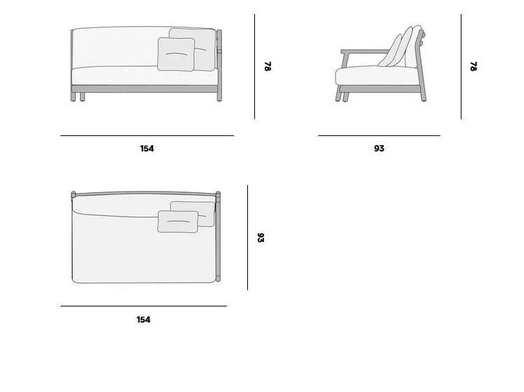 Садовый диван из тикового дерева MANUTTI Muyu ARCH-00015954 - Вид №6