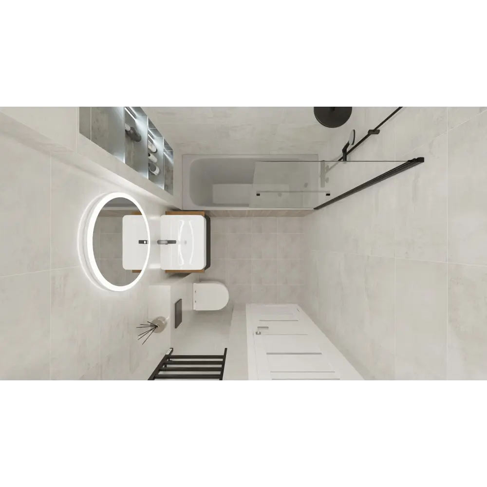 Керамическая плитка Axima Невада для ванной комнаты 40×40 см 84134256 STLM-0046642 - Вид №6