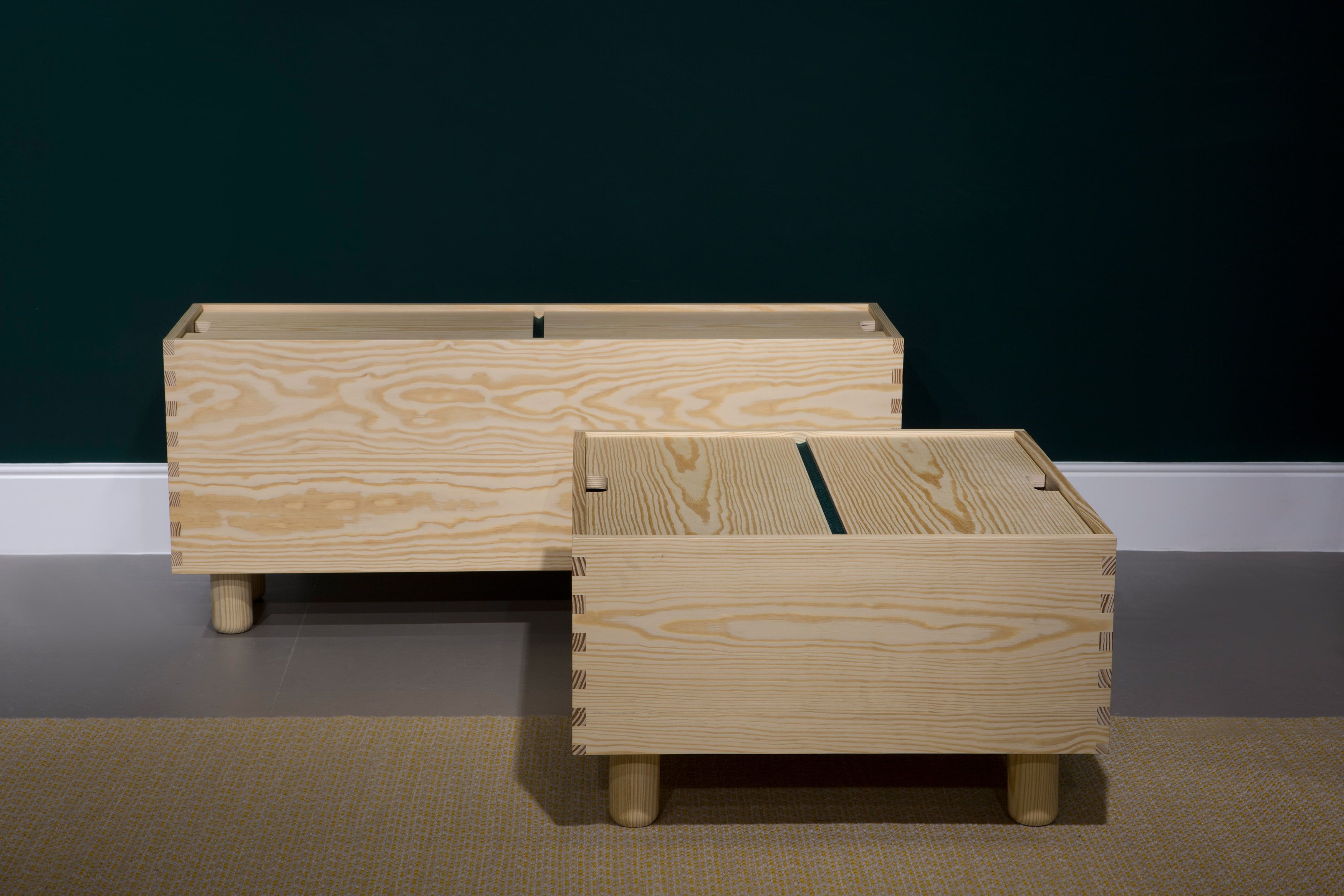 Прямоугольный Сосновый журнальный столик с отсеком для хранения Established&Sons Crate Series ARCH-00038663 - Вид №7