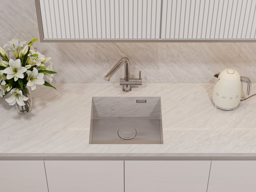 Кухонная мойка Kasen 48-26 INT GM OMOIKIRI 4997058 - Вид №3