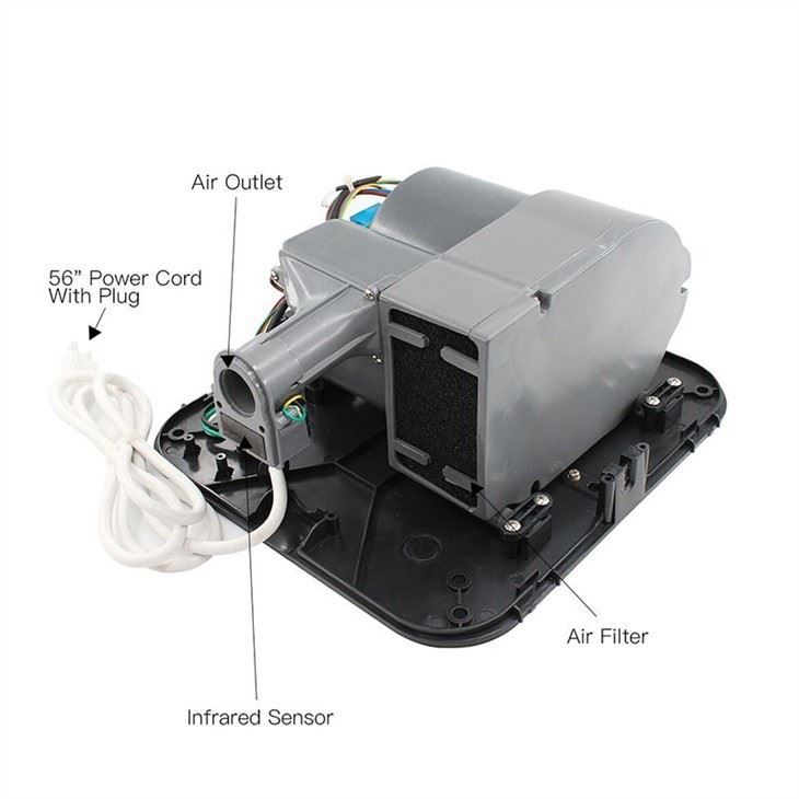 Сушилка для рук из нержавеющей стали AIKE AK2800_297  - Вид №5