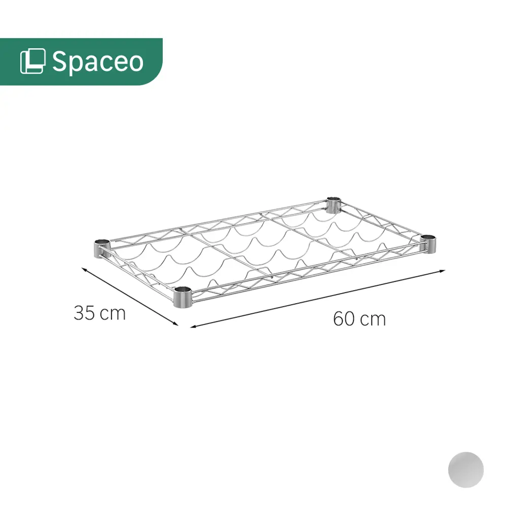 Spaceo Хромированная полка для бутылок 60×35 см 87890936 STLM-1082659 - Вид №1