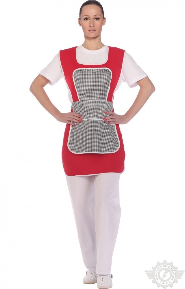 69185 Фартук-халат "Рябинушка"  Одежда для обслуживающего персонала  размер 44-54 Спецодежда  - Вид №11