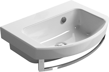 7785111 Подвесная раковина настенная овальная GSI ceramica Norm белая - Вид №1