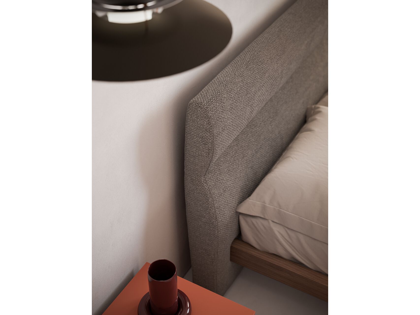 Деревянная двуспальная кровать с мягким изголовьем Santalucia Mobili ZONDA ARCH-00134815 - Вид №2