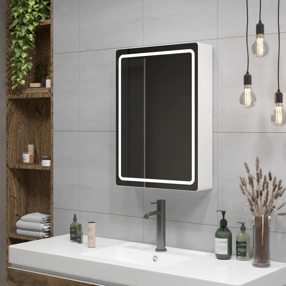 Зеркальный шкаф Santreyd Easy Led с LED-подсветкой для ванной 89379054 STLM-0976142 - Вид №11