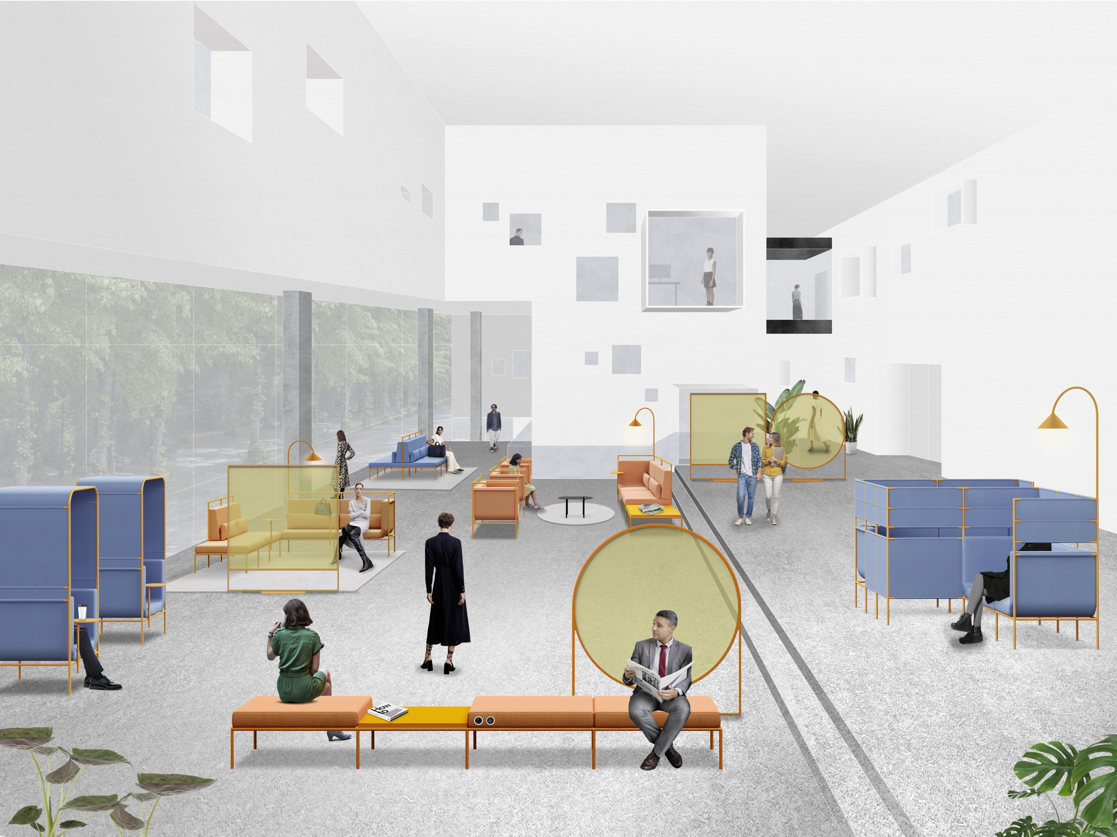 Тканевое кресло Adrenalina паспарту ARCH-00085442 - Вид №6