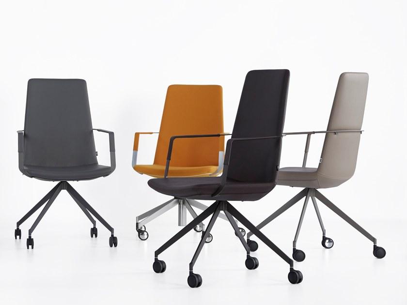 B&T Design Офисное кресло из кожи на жердочке Zone sun-id-1506242 - Вид №4