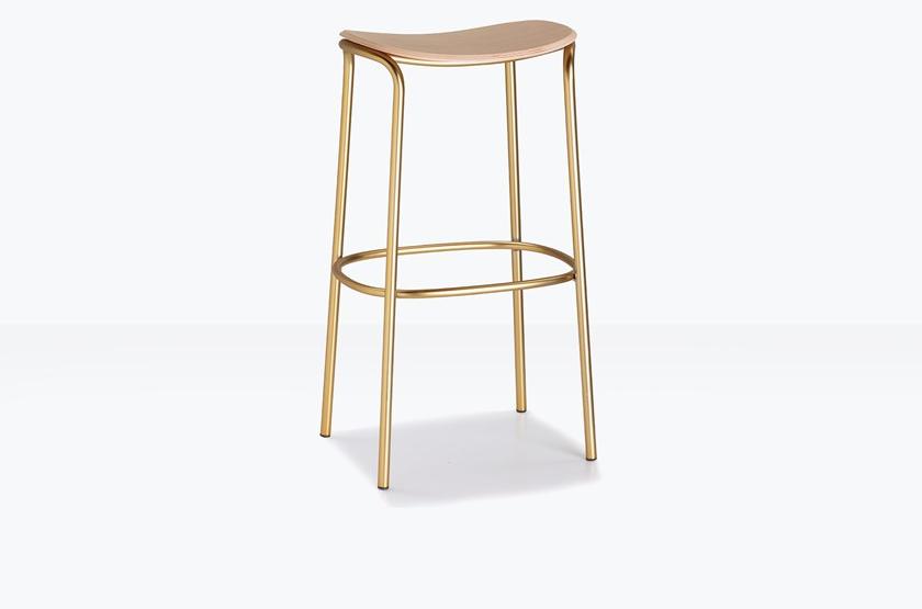 SCAB DESIGN Табурет из высокой стали с дубовым сиденьем Trick sun-id-1500223 - Вид №5