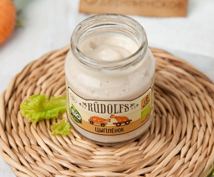 6824 Пюре мясное "Цыплёнок" Вкусляндия  - Вид №1