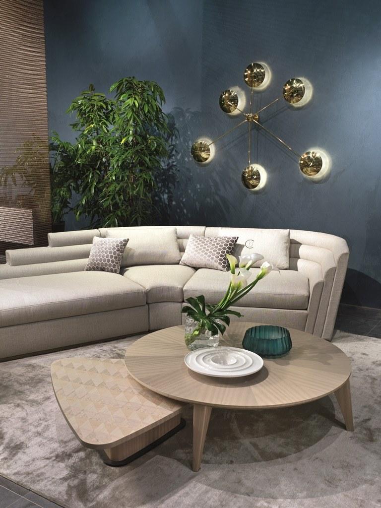 Carpanelli Круглый журнальный столик для гостиной Optical skin Tl63/b - Вид №1