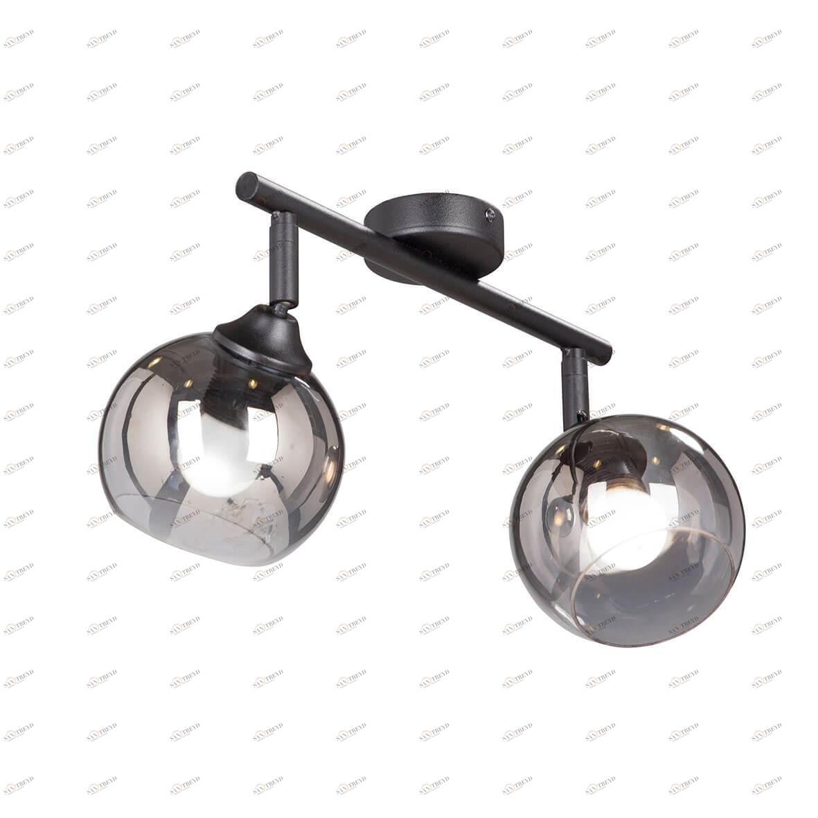 Спот потолочный со стеклянными плафонами серый Vitaluce V4313-1/2PL VITALUCE  00-3926591 Серый 