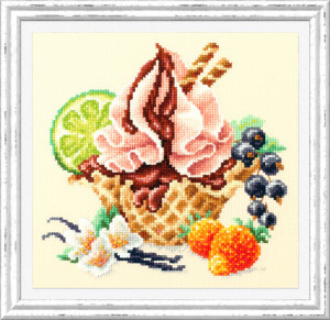 120-071 Ванильное мороженое Набор для вышивания Чудесная Игла 17 х 17 см Чудесная игла