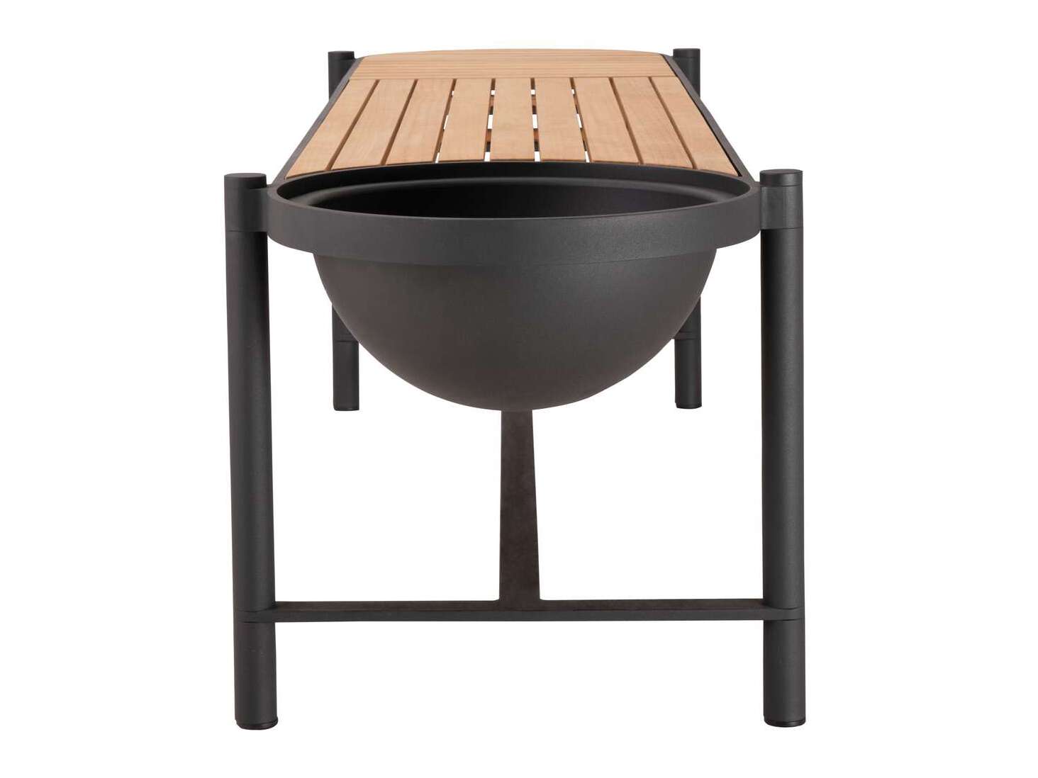 Садовая скамейка из тикового дерева со встроенной плантатором Mindo Mindo 117 ARCH-00046042 - Вид №5