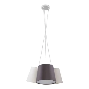 Светильник подвесной Lighting Atos 1539, 3 лампы, 14 м², цвет белый/фиолетовый/серый