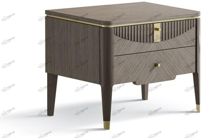 Carpanese Home Прямоугольная тумбочка из дерева с ящиками Contemporary 7322 - 7382