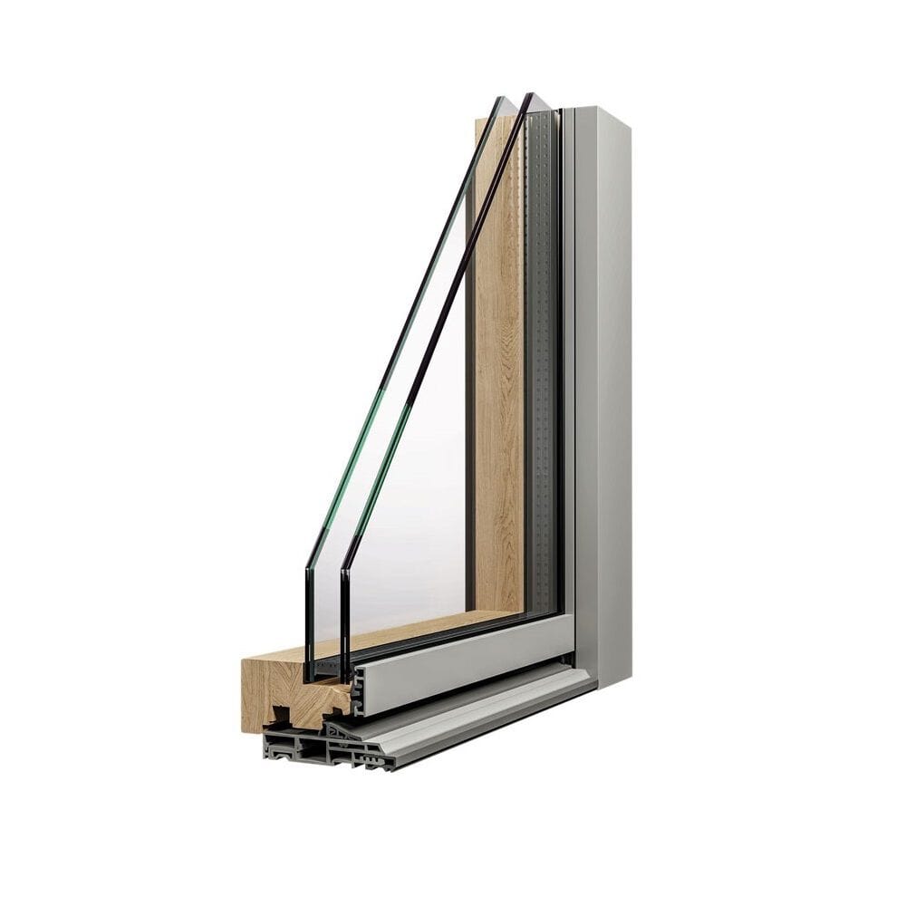 Алюминиевые деревянные раздвижные окна Caiframe RAY ARCH-00099979 - Вид №1