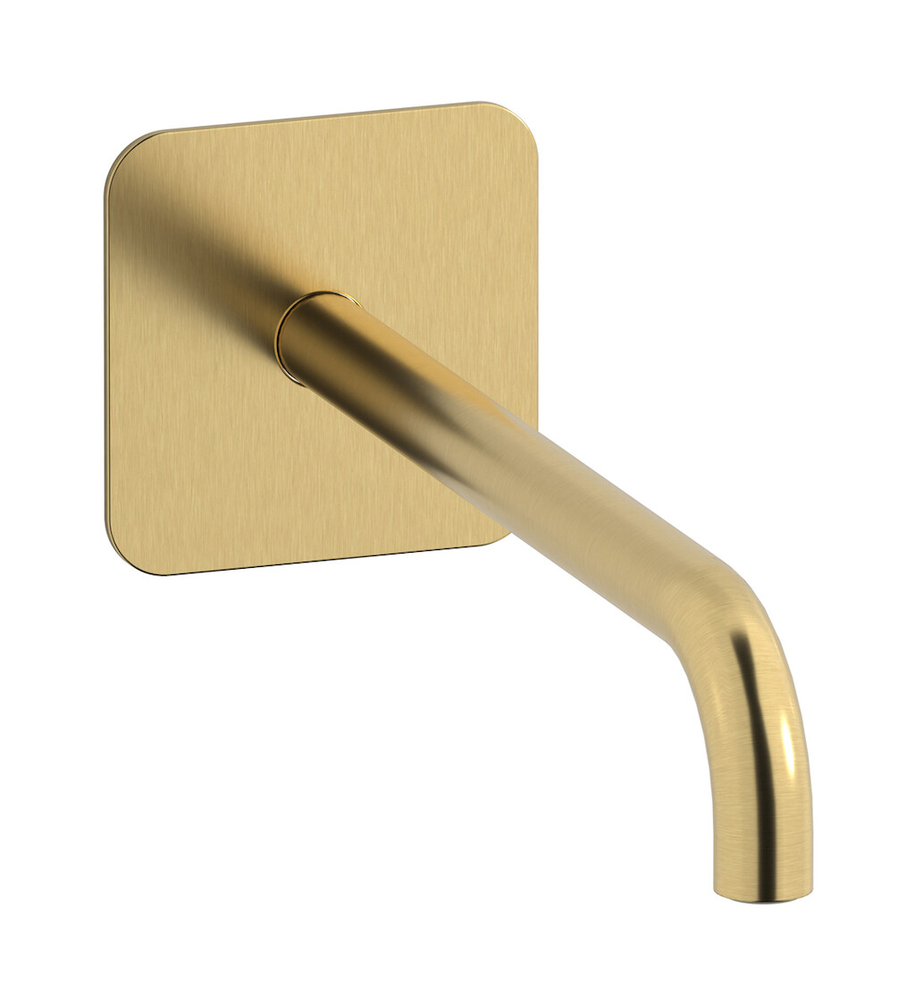 Длинный настенный излив для ванны WE ARE IB rx328os_22 Brushed Gold Reflex