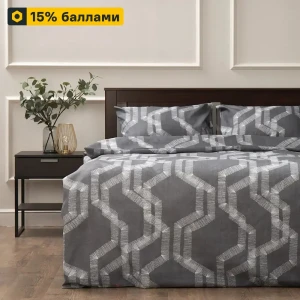 Комплект постельного белья Eclair Гало полутораспальный серый 89396254