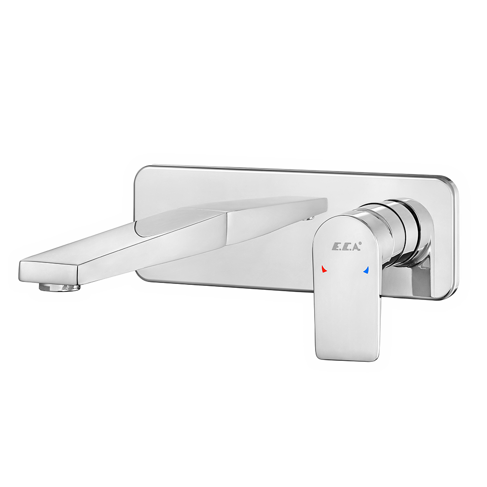 102167612st-k  Смеситель для скрытого монтажа для раковины Dalia, устанавливаемый на поверхность - с одной розеткой - экономия воды Eca  - Вид №1