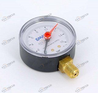 Манометр радиальный 63 мм 1/4'' 16 бар EMMETI 612016
