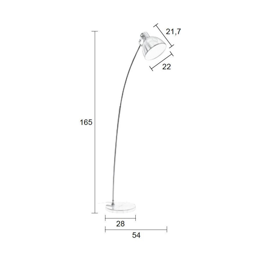 Лампа напольная Blush бронзовая White Label Living 5100039 - Вид №6
