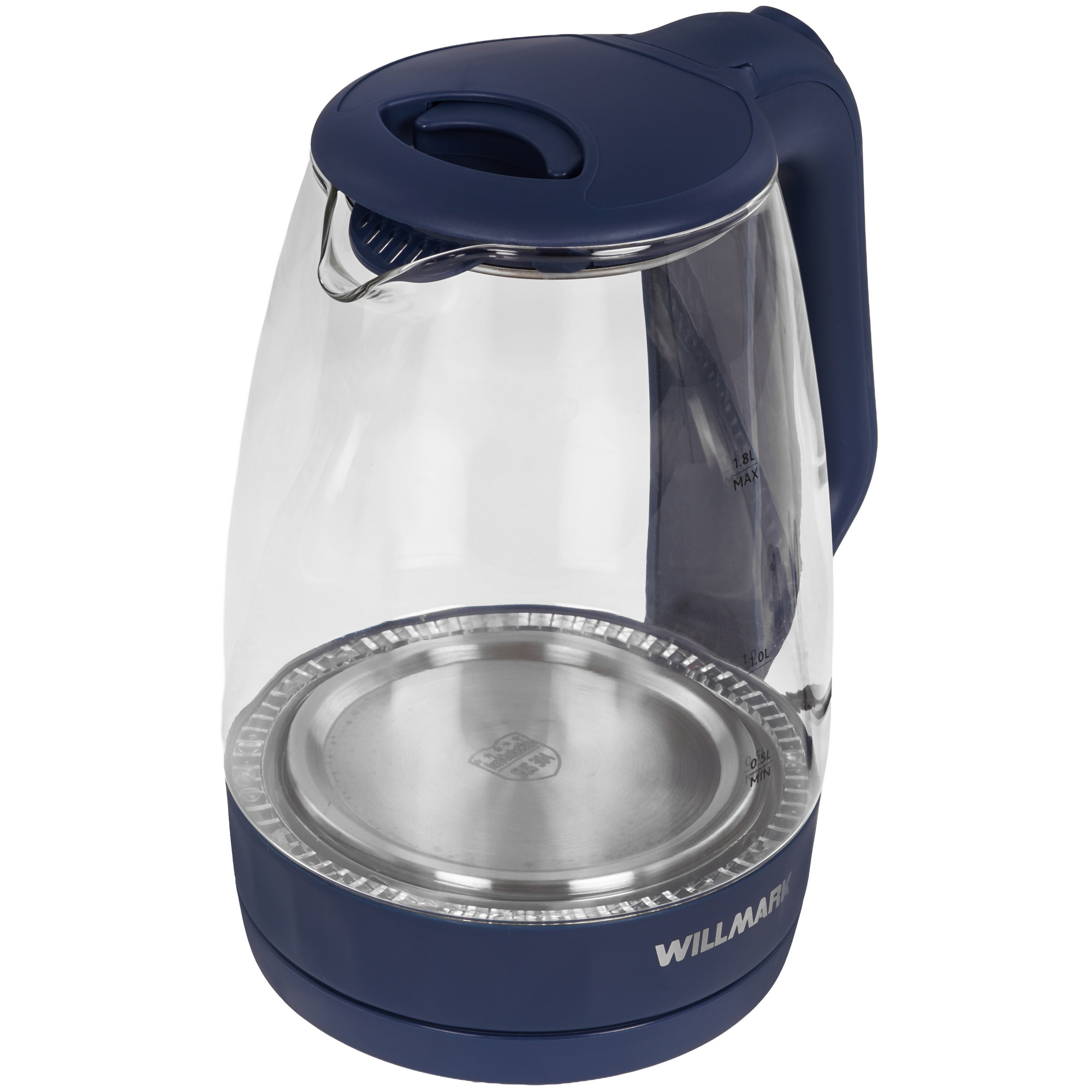 9269580 Электрочайник WILLMARK WEK-1823G синий STDN-0145344 - Вид №2