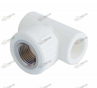 Тройник KALDE переходной ВР D25х3/4"х25 полипропиленовый белый 3222TFO250C25