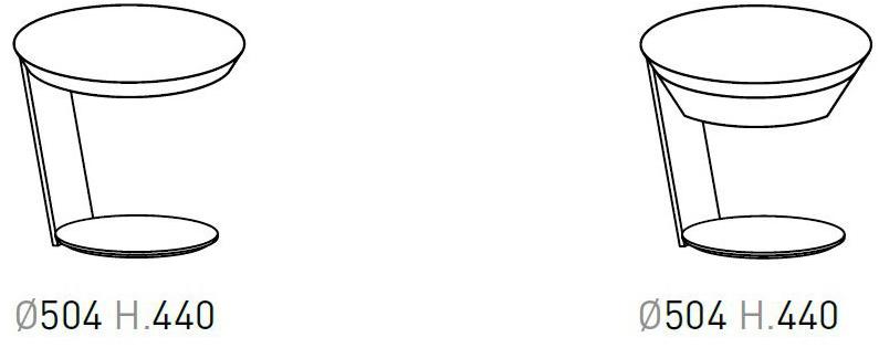 Presotto Низкий круглый металлический журнальный столик Point | tavolino sun-id-1391454 - Вид №2