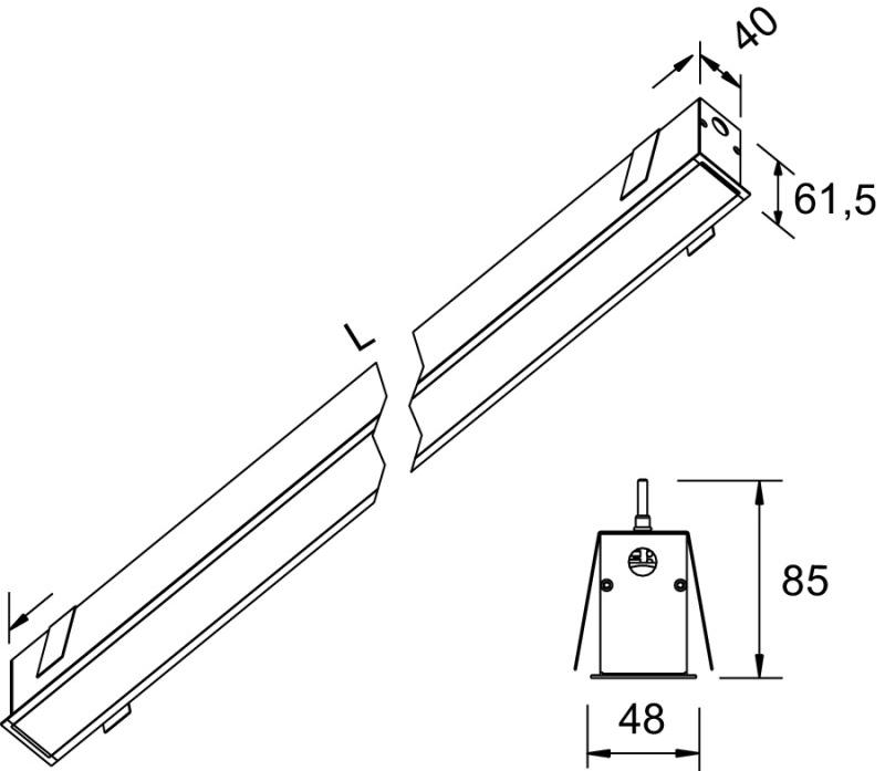 Lucifero's Встраиваемый потолочный светильник из экструдированного алюминия File sun-id-1372260 - Вид №8