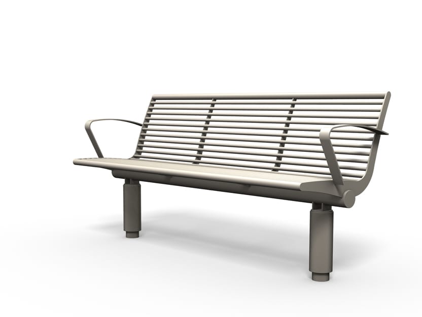 Скамья из нержавеющей стали с подлокотниками BENKERT BANKE Siardo ARCH-00064464 - Вид №3