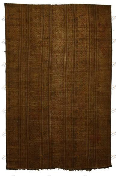 AFOLKI Прямоугольный коврик из дерева и кожи Tuareg St034tu