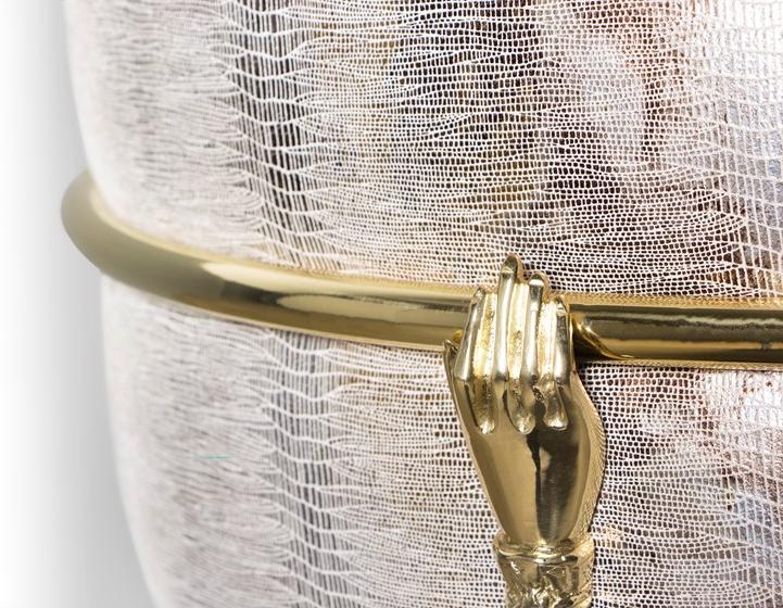 KOKET Стул из лакированной кожи с подлокотниками Nahema sun-id-1469270 - Вид №5