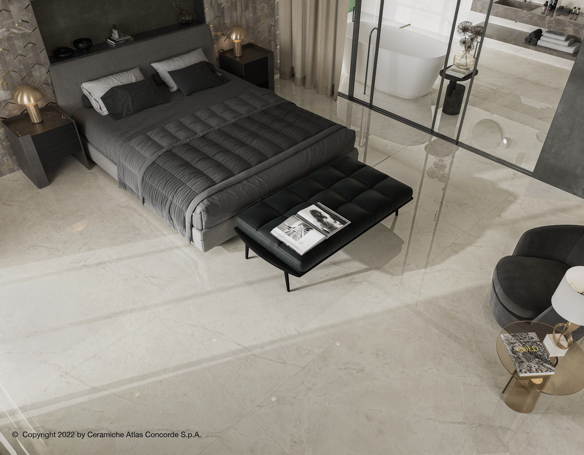 Пол / керамогранит с мраморным эффектом Atlas Concorde Marvel X ARCH-00046057 - Вид №16