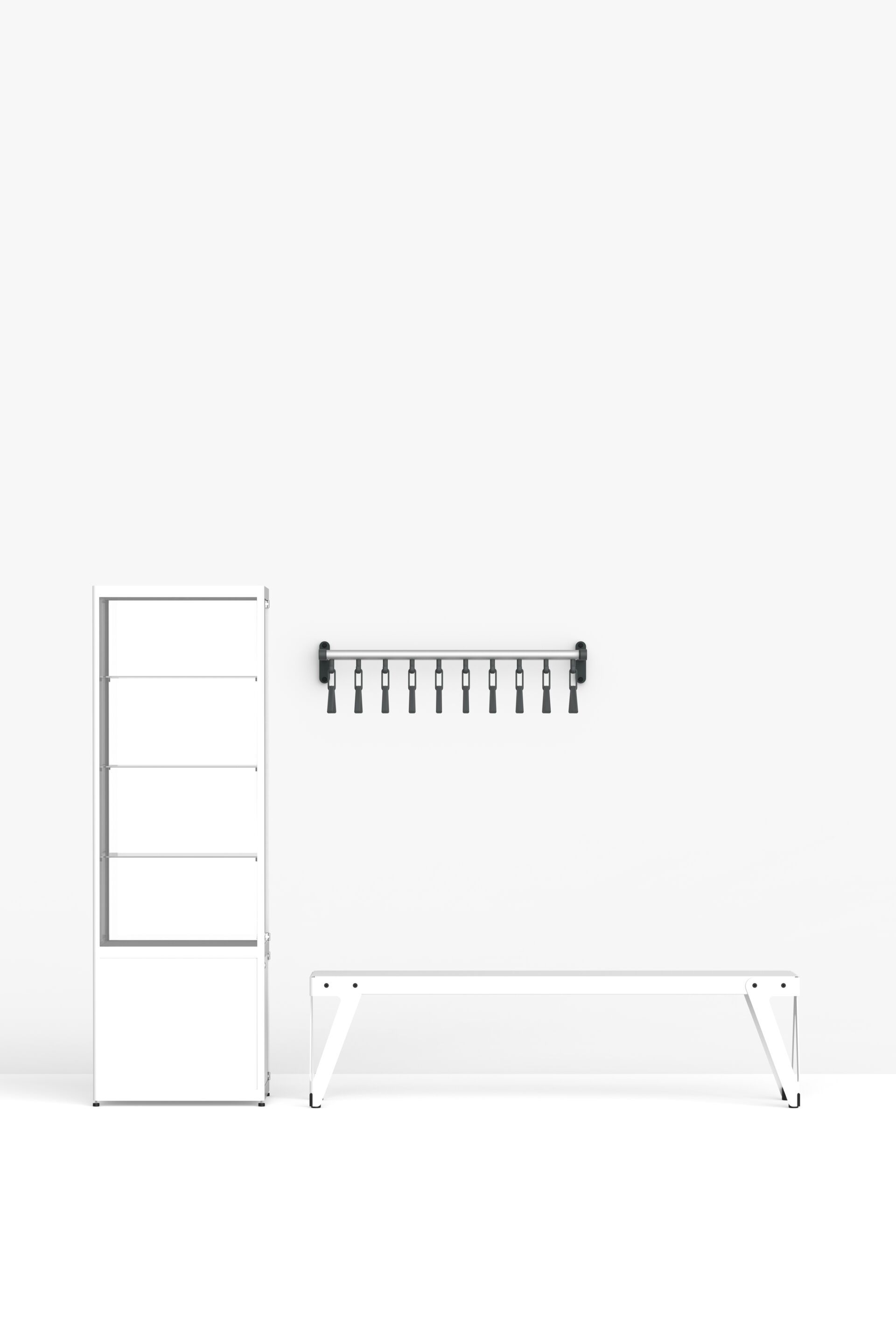 Стальная и пластиковая настенная вешалка FUNCTIONALS Tertio ARCH-00087199 - Вид №6