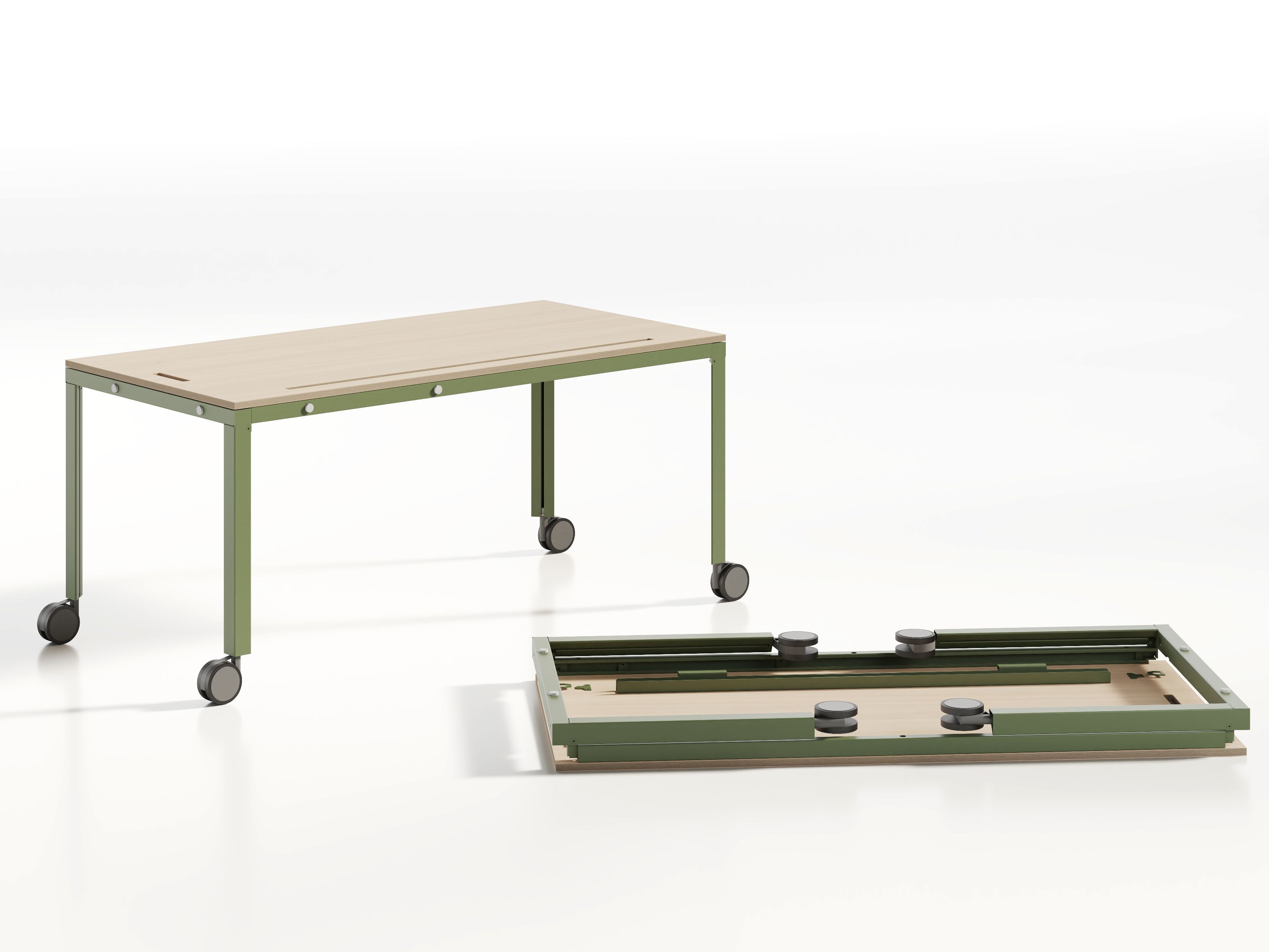 Прямоугольный стол на колесах CUF Milano MOBI ARCH-00013922