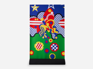 Многоцветная ткань из полиамида и спандекса