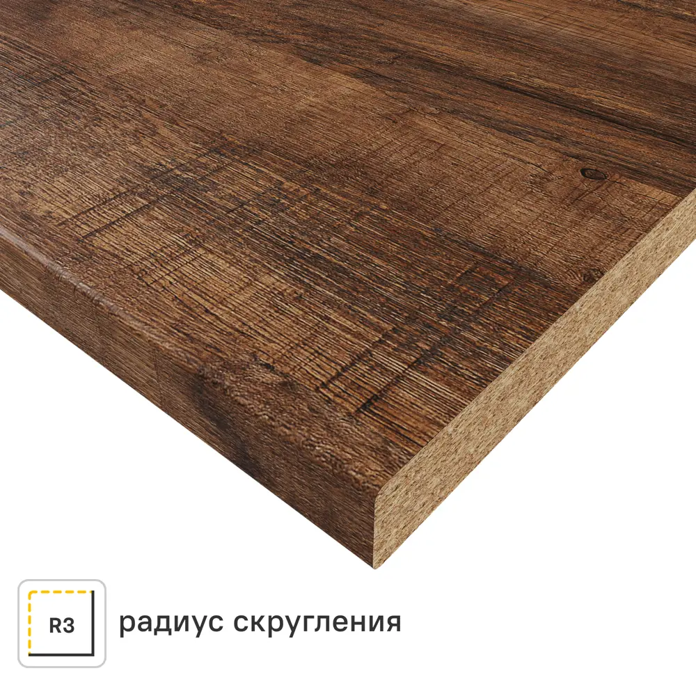 Столешница KONSENSA Самдал 60x240x3.8 см ДСП цвет коричневый 89452031 STLM-2036926 ДСП Постформинг
