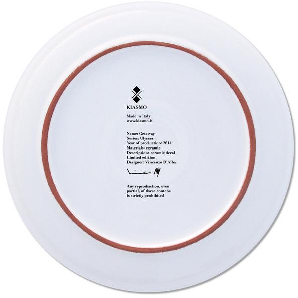 Kiasmo Керамическая тарелка Ulysses 2014kddulyg - Вид №2