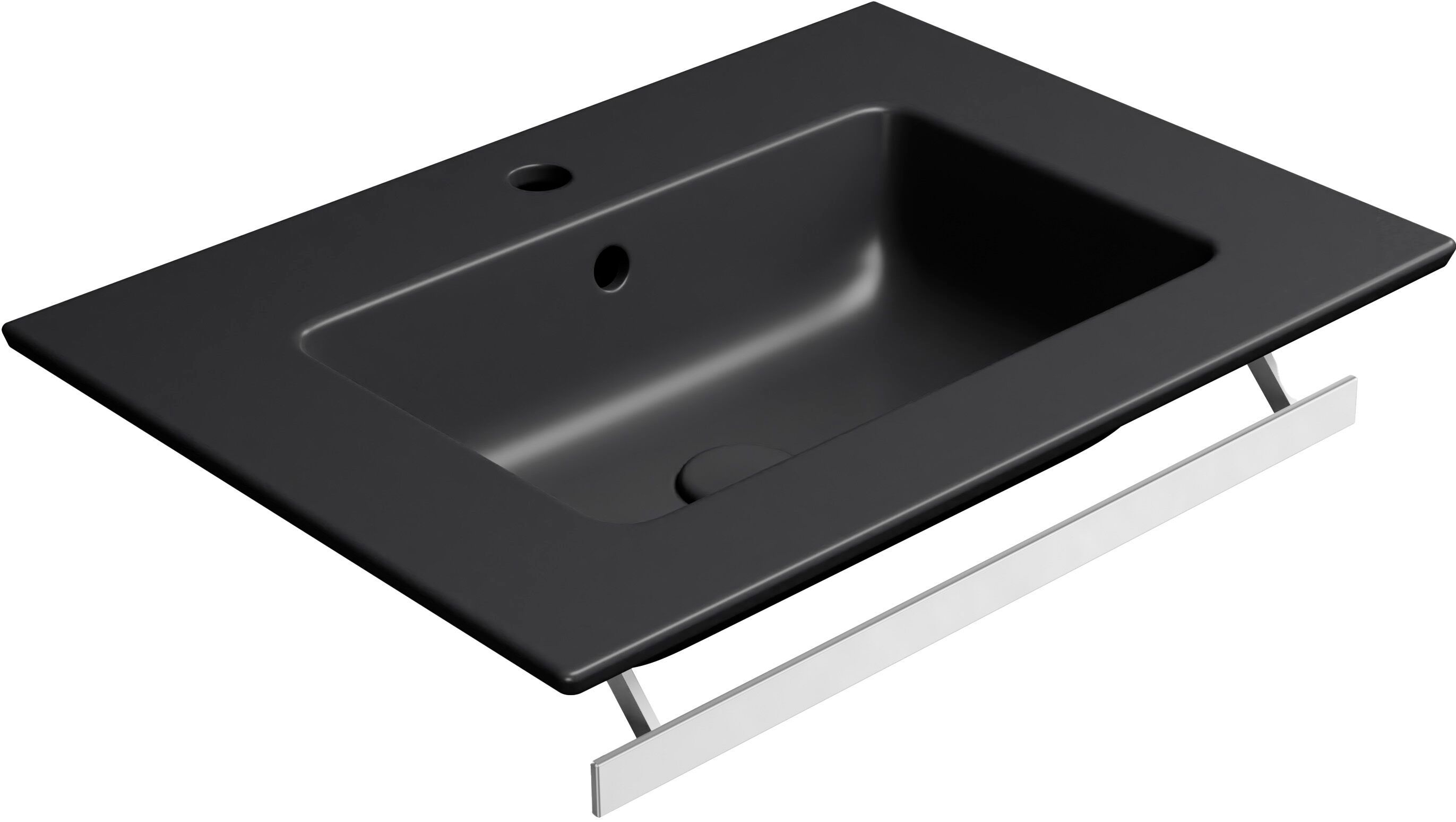 Прямоугольная раковина с держателем для полотенец GSI ceramica чистый ARCH-00106489 - Вид №1